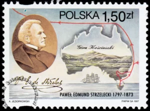 200 rocznica urodzin Pawła Edmunda Strzeleckiego znaczek numer 3520