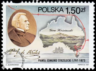 200 rocznica urodzin Pawła Edmunda Strzeleckiego znaczek numer 3520