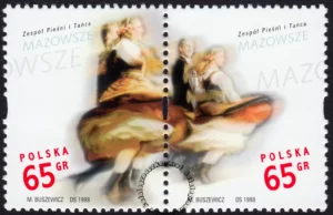 Zespół Pieśni i Tańca Mazowsze znaczek numer 3579-3580