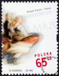 Zespół Pieśni i Tańca Mazowsze znaczek numer 3580