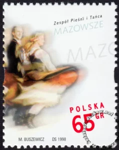 Zespół Pieśni i Tańca Mazowsze znaczek numer 3580
