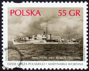 Dzieje oręża polskiego - Marynarka Wojenna znaczek numer 3594