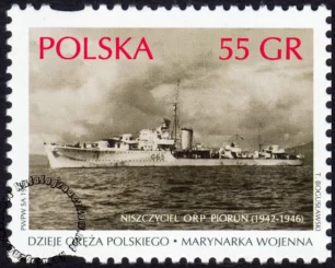 Dzieje oręża polskiego - Marynarka Wojenna znaczek numer 3594