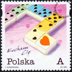 Kocham Cię znaczek numer 3596