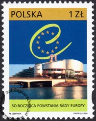 50 rocznica powstania Rady Europy znaczek numer 3614