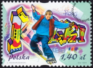Sporty młodzieżowe znaczek numer 3619