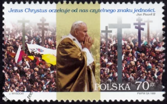 VI wizyta Papieża Jana Pawła II w Polsce znaczek numer 3621