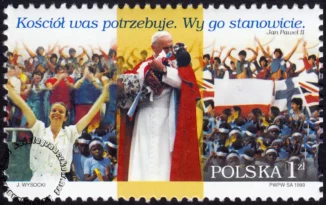 VI wizyta Papieża Jana Pawła II w Polsce znaczek numer 3622