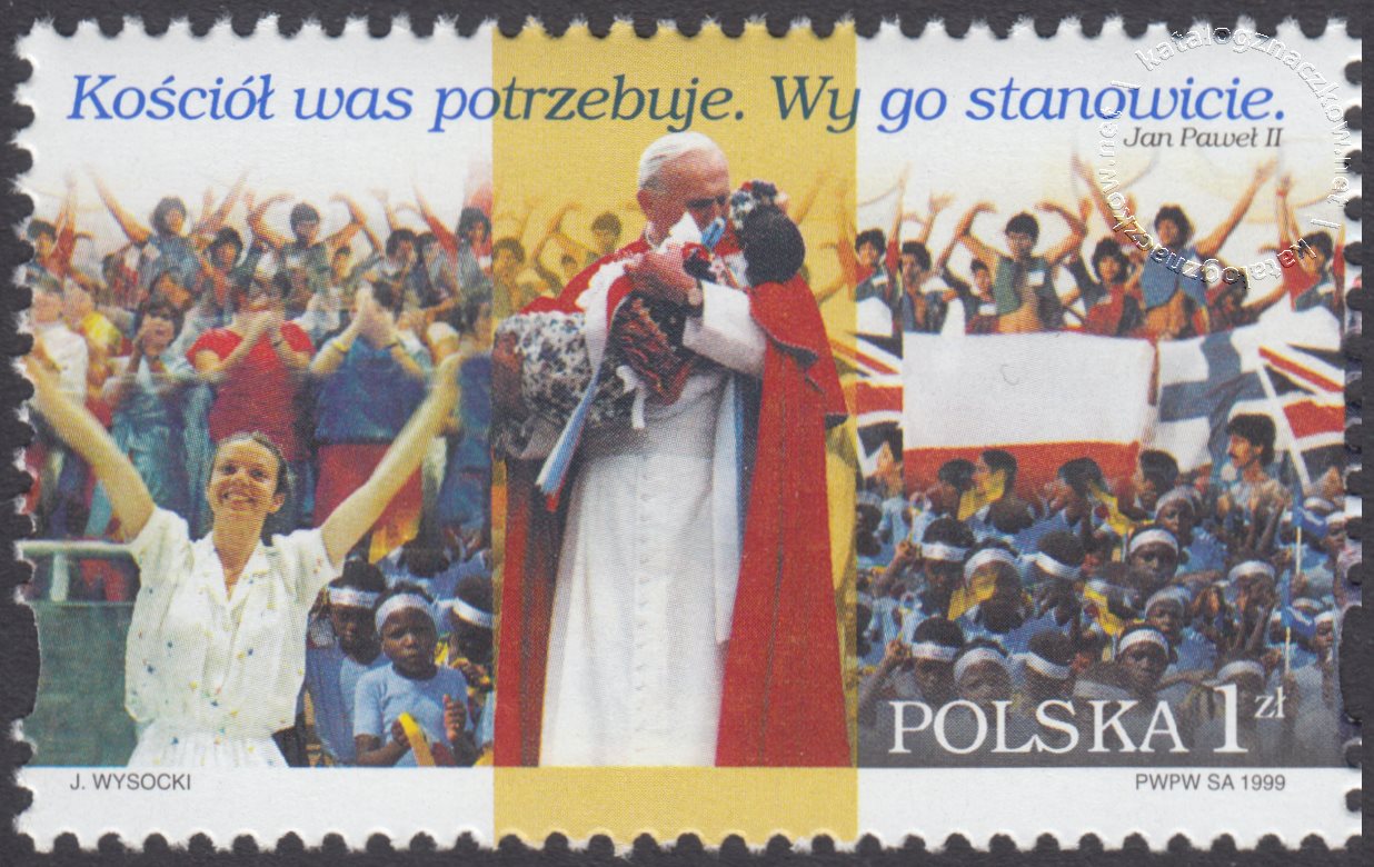 VI wizyta Papieża Jana Pawła II w Polsce znaczek nr 3622