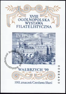 XVIII Ogólnopolska Wystawa Filatelistyczna Wałbrzych 99 blok numer 122A