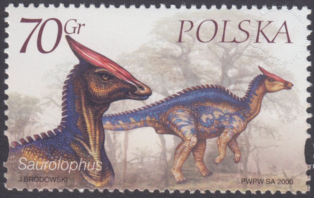 Zwierzęta prehistoryczne – dinozaury znaczek nr 3665