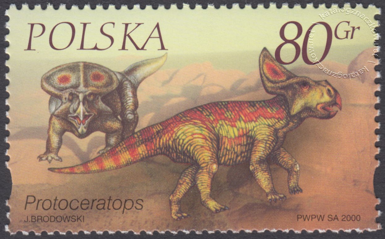 Zwierzęta prehistoryczne – dinozaury znaczek nr 3668