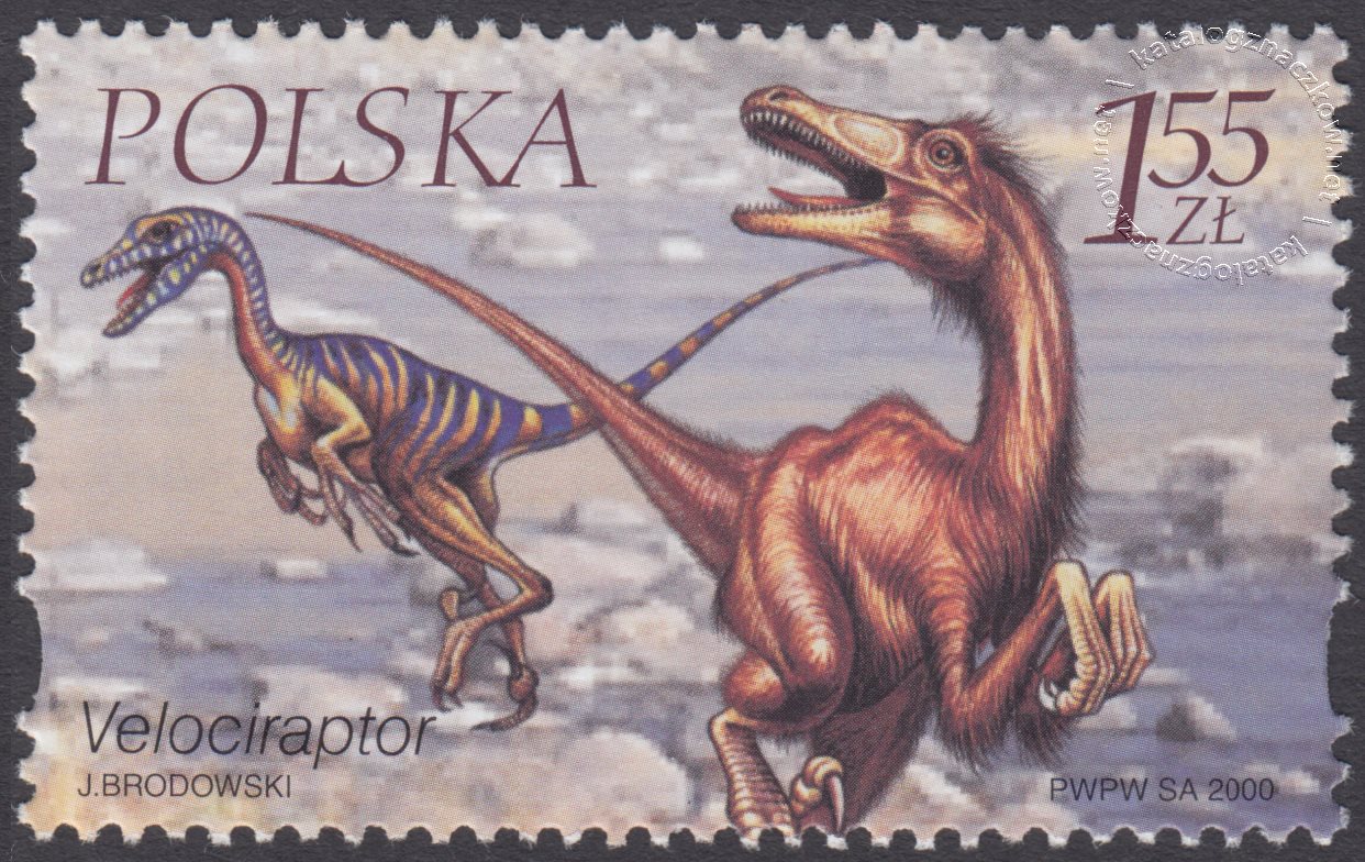 Zwierzęta prehistoryczne – dinozaury znaczek nr 3670