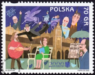 Kraków - Europejskie Miasto Kultury roku 2000 znaczek numer 3677