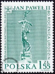 80 rocznica urodzin Papieża Jana Pawła II znaczek numer 3684