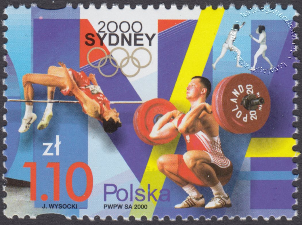 Igrzyska XXVII Olimpiady Sydney 2000 znaczek nr 3708