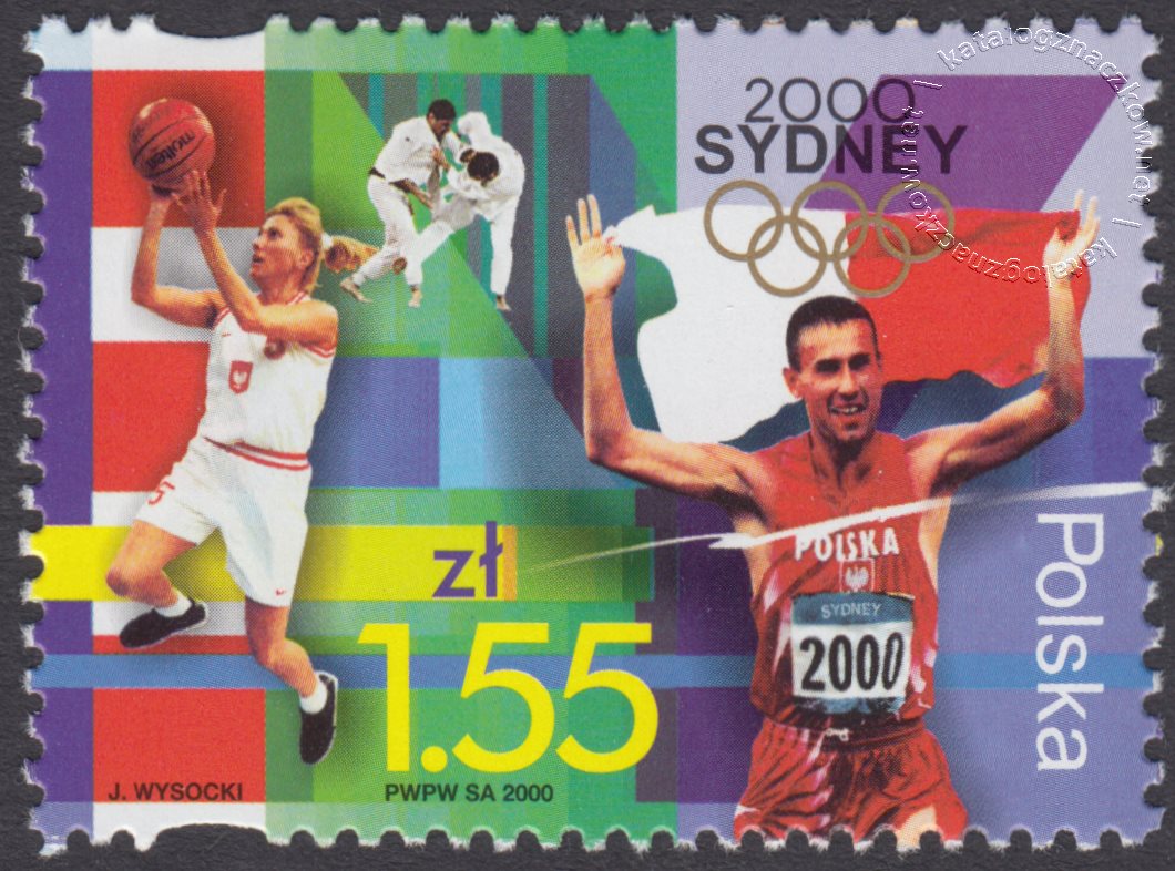 Igrzyska XXVII Olimpiady Sydney 2000 znaczek nr 3709