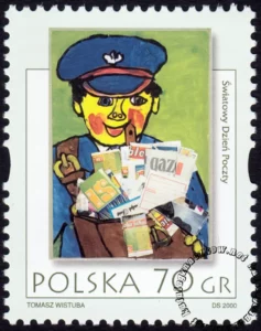 Światowy Dzień Poczty - Poczta w oczach dzieci znaczek numer 3710