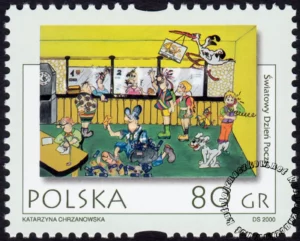 Światowy Dzień Poczty - Poczta w oczach dzieci znaczek numer 3711