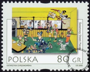 Światowy Dzień Poczty - Poczta w oczach dzieci znaczek numer 3711