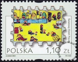 Światowy Dzień Poczty - Poczta w oczach dzieci znaczek numer 3712