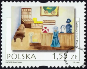 Światowy Dzień Poczty - Poczta w oczach dzieci znaczek numer 3713