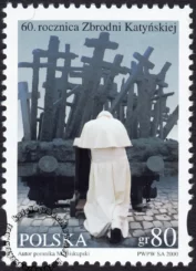 60 rocznica zbrodni katyńskiej znaczek numer 3720