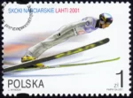 Skoki narciarskie na Mistrzostwach Świata Lahti 2001 znaczek numer 3730I