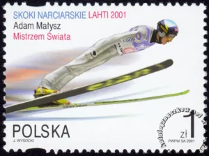 Skoki narciarskie na Mistrzostwach Świata Lahti 2001 znaczek numer 3730II