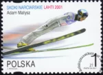 Skoki narciarskie na Mistrzostwach Świata Lahti 2001 znaczek numer 3730III