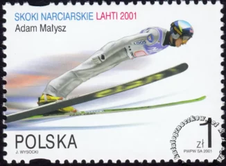 Skoki narciarskie na Mistrzostwach Świata Lahti 2001 znaczek numer 3730III