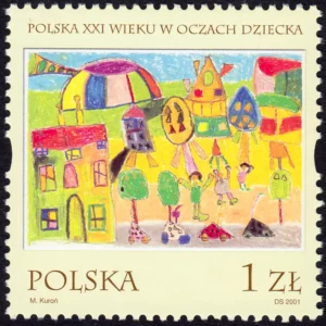 Polska XXI wieku w oczach dziecka znaczek numer 3771