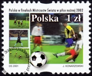 Polska w Finałach Mistrzostw Świata w piłce nożnej 2002 znaczek numer 3774