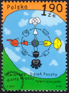 Światowy Dzień Poczty - dialog między cywilizacjami znaczek numer 3776