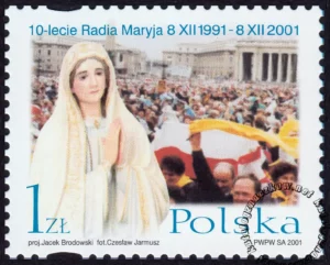10-lecie Powstania Radia Maryja znaczek numer 3799