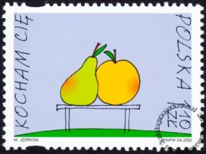 Kocham Cię znaczek numer 3801