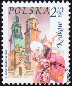 Miasta polskie - Kraków znaczek numer 3806