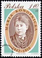 160 rocznica urodzin Marii Konopnickiej znaczek numer 3824