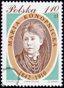 160 rocznica urodzin Marii Konopnickiej znaczek numer 3824