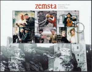Klasyka polskiego filmu - arkusz znaczków 3841-3846