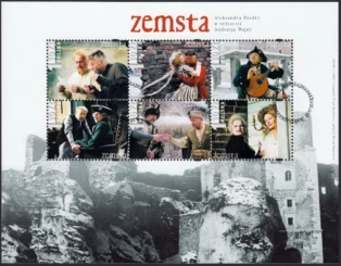 Klasyka polskiego filmu - arkusz znaczków 3841-3846