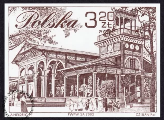 XVIII Walny Zjazd Delegatów Polskiego Związku Filatelistów w Ciechocinku znaczek numer 3840A