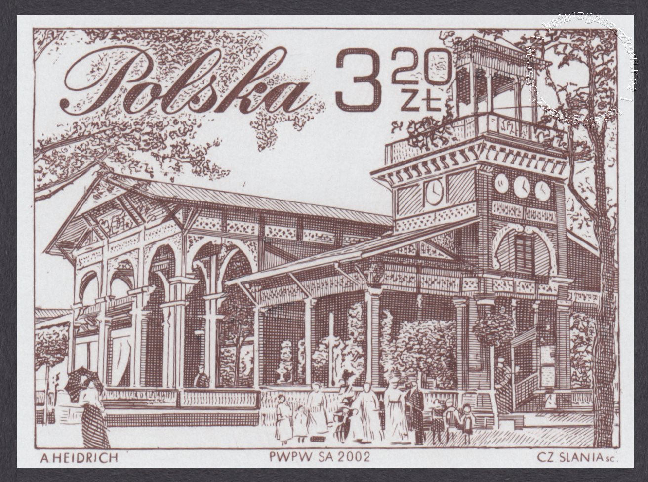 XVIII Walny Zjazd Delegatów Polskiego Związku Filatelistów w Ciechocinku znaczek nr 3840A