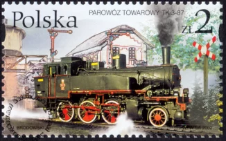 Zabytkowe parowozy znaczek numer 3849