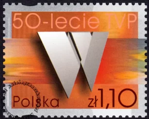 50-lecie Telewizji Polskiej znaczek numer 3853