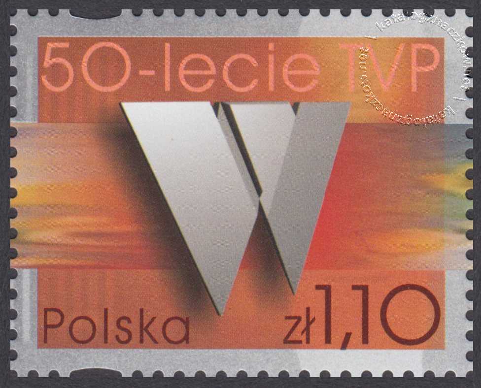 50-lecie Telewizji Polskiej znaczek nr 3853