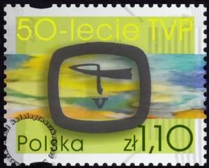 50-lecie Telewizji Polskiej znaczek numer 3854