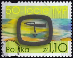50-lecie Telewizji Polskiej znaczek numer 3854