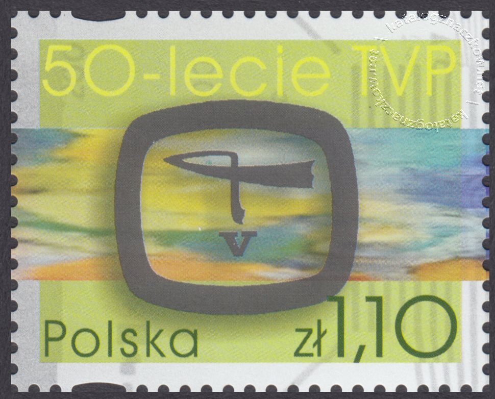 50-lecie Telewizji Polskiej znaczek nr 3854