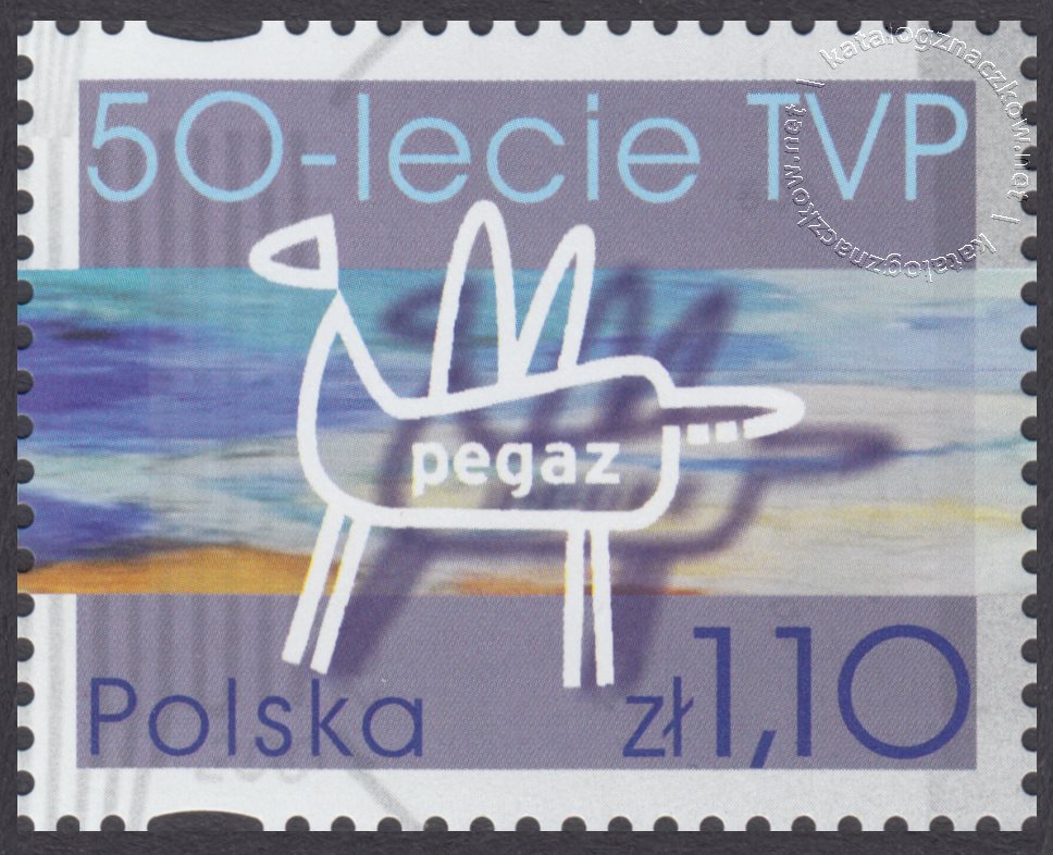 50-lecie Telewizji Polskiej znaczek nr 3855